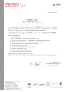 pepees Referancje Vega Valve